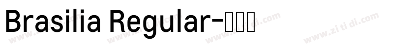 Brasilia Regular字体转换
